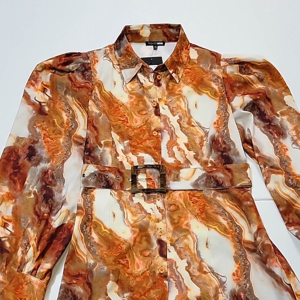 Rust Geode Dress for Women